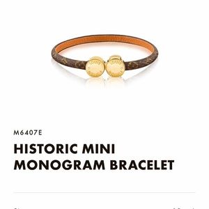 Authentic Louis Vuitton leather bracelet